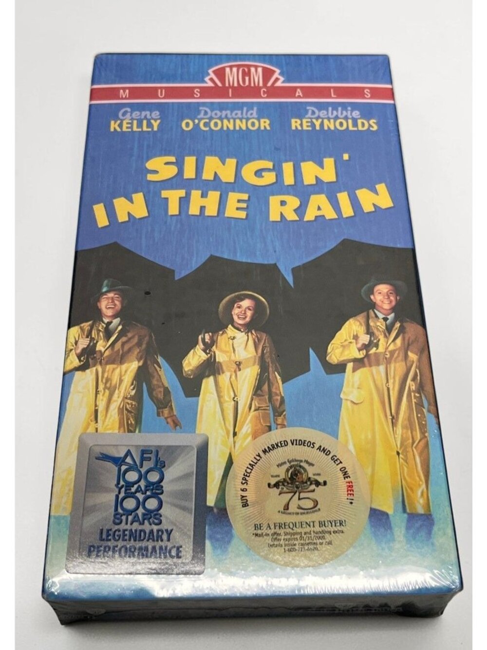 Singin In The Rain VHS Factory Sealed MGM Musicals Gene Kelly Debbie Reynolds